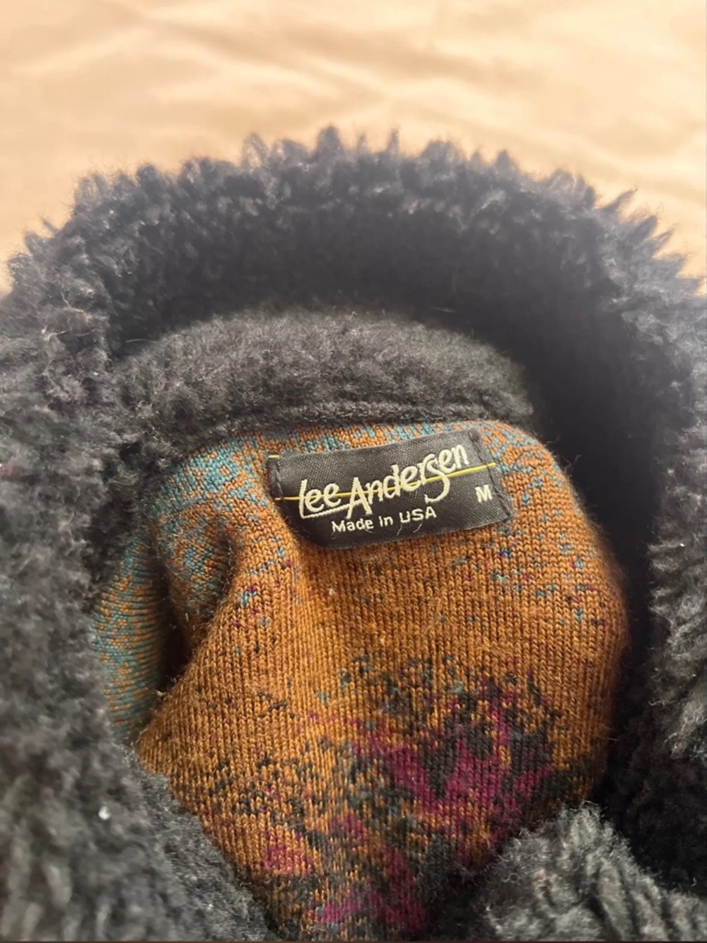 Whimsical Bohemian Patchwork Teddy Coat - Multicolor - Picture 2 of 4